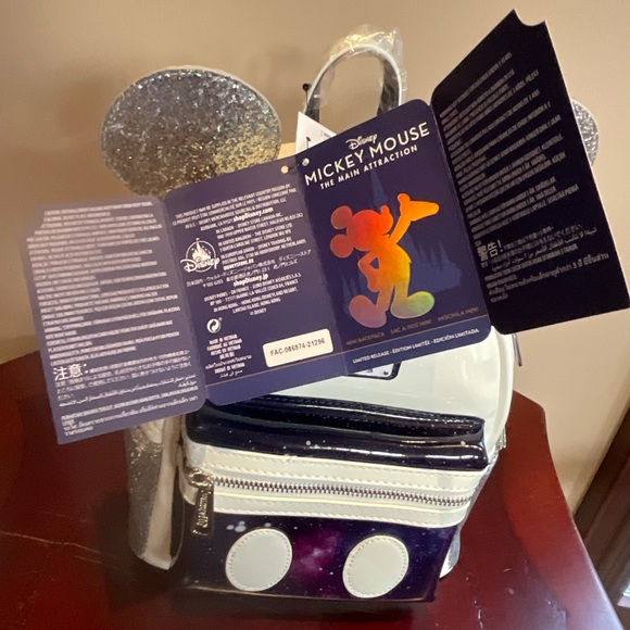 DISNEY PARKS  LOUNGEFLY  MICKEY MOUSE SPACE MOUNTAIN 1/12  in series NWT - Picture 5 of 8